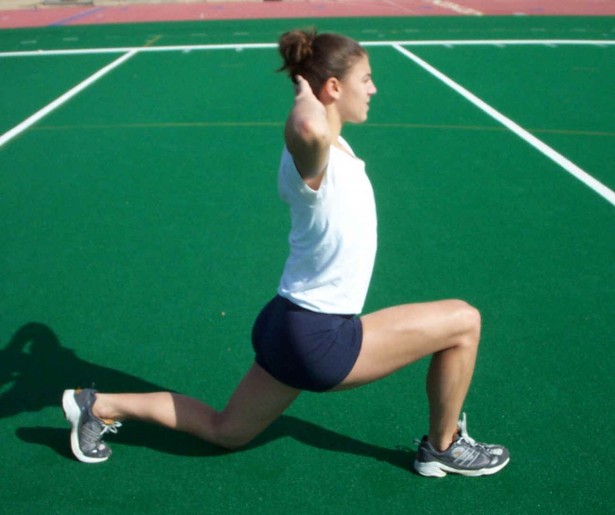 walking lunge athletic build