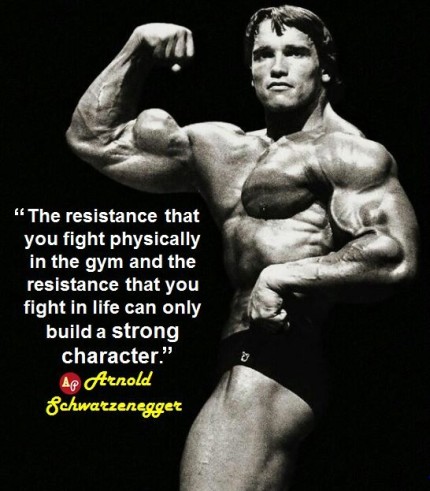 quotes sports athletic strong arnold schwarzenegger failure build physically character gym don afraid james resistance fight lebron theathleticbuild bodybuilding