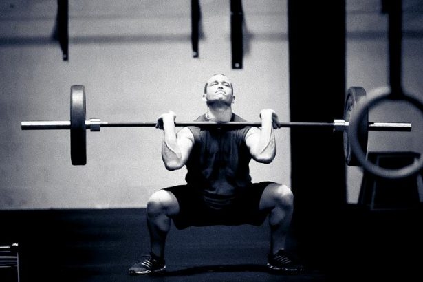 power clean athletic build