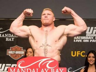 Brock Lesnar UFC flex huge