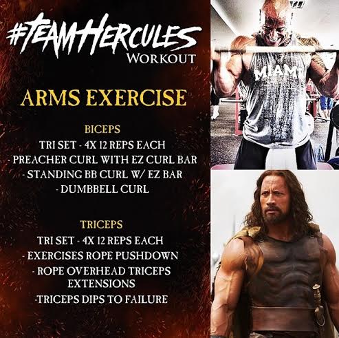 Dwayne johnson chest workout sale