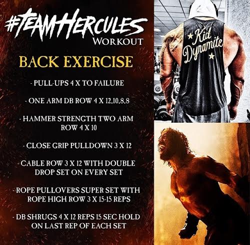 Back Workout of The Rock