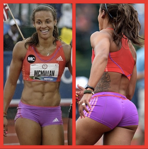 female sprinter glutes