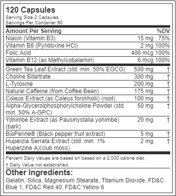 Trans4orm Ingredients