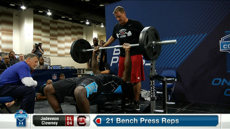 Bench press for football