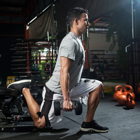 split squat for football training