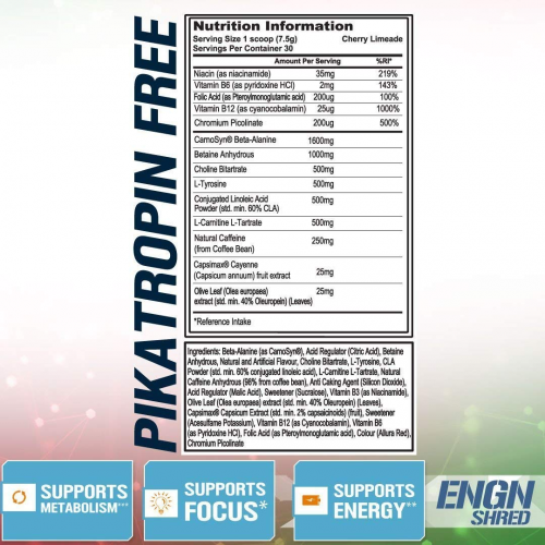 Engn Shred Ingredients