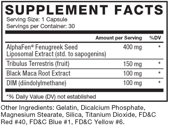 Alpha King Ingredients