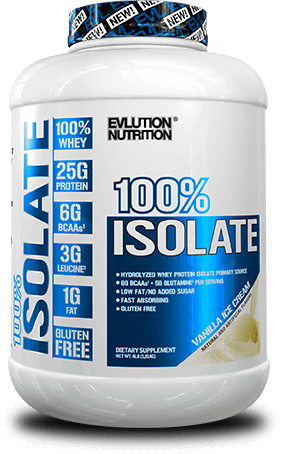 100% Whey Protein Isolate by Evlution Nutrition