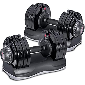 Merax Deluxe 71.5 Lb Adjustable Dial Dumbbell