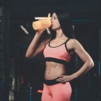 9 Best Protein Powders for Weight Loss in 2026 girl drinks protein shake