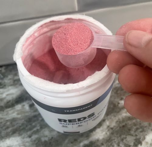 reds powder from transparent labs