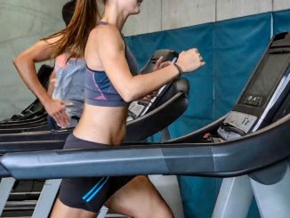 girl on treadmill