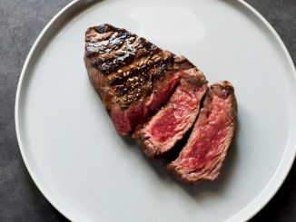 steak on a plate